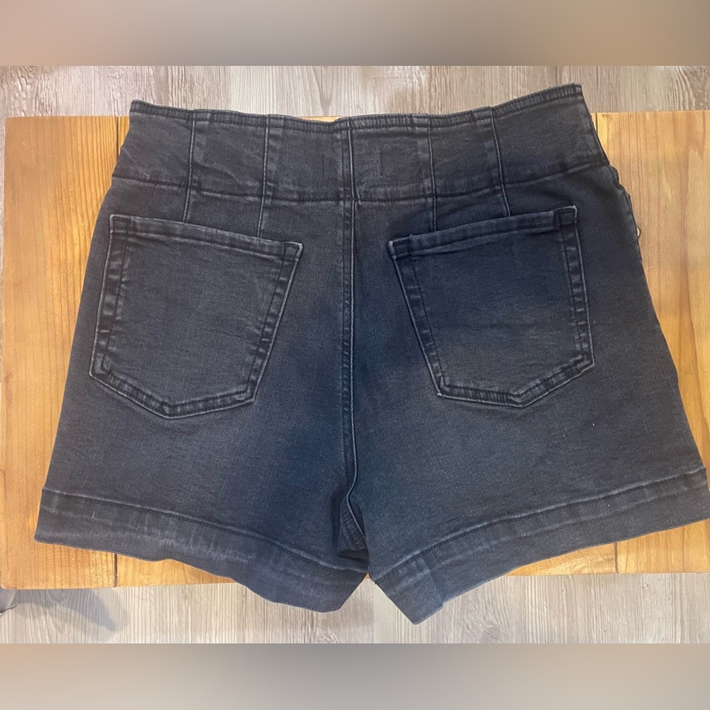 🖤☀️Maurices High Waist Black Denim Shorts - Picture 2 of 5